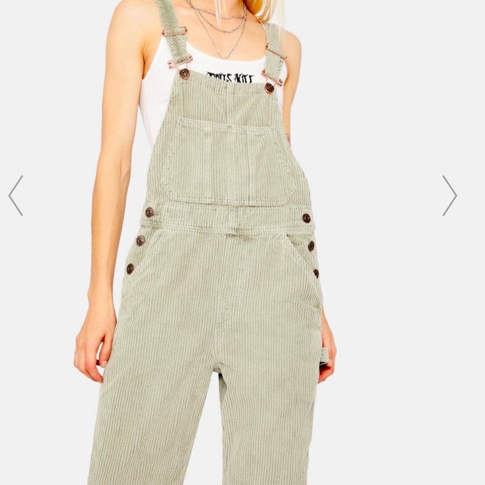BDG Sage Green Overalls